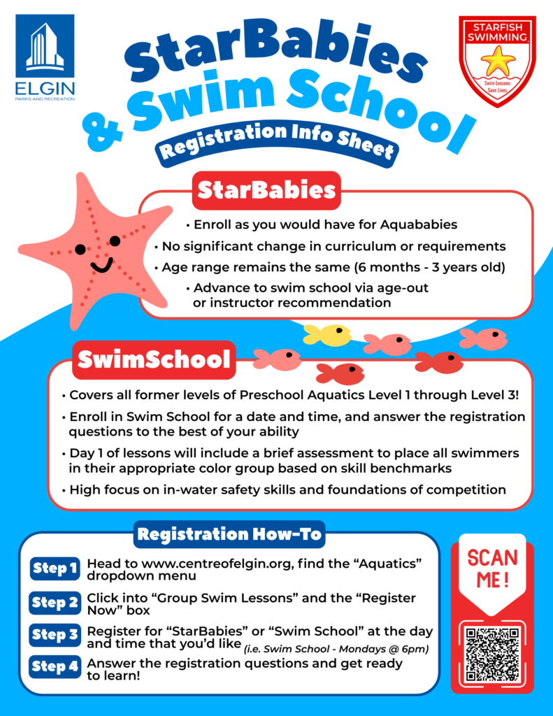 StarBabies & Swim School Registration Info Sheet